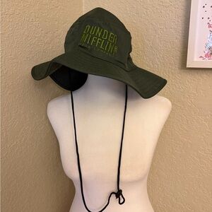 The Office Dunder Mifflin Boonie Hat Olive Green Official Merch
